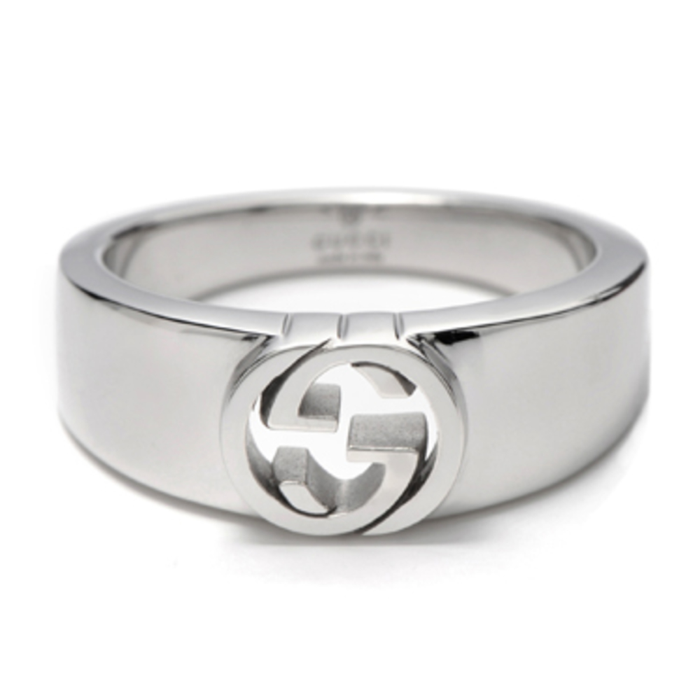 Gucci Silver Interlocking Ring G - image 1